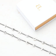 Fine Chain Custom Name Necklace (Silver)