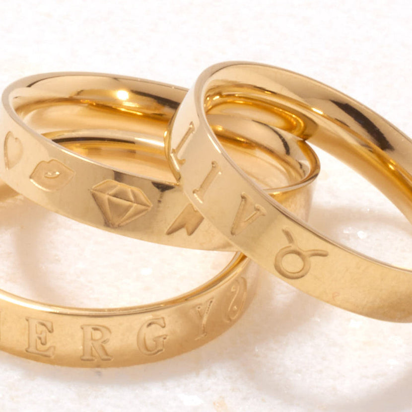 Custom Stamped Ring (Gold)