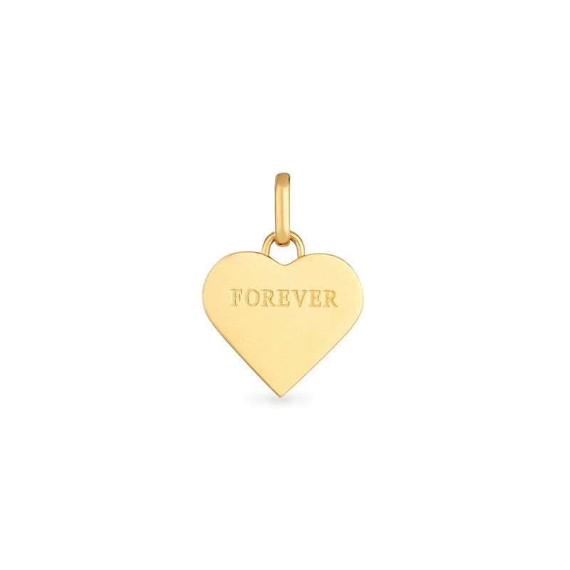 Custom Heart Calendar Necklace (Gold)