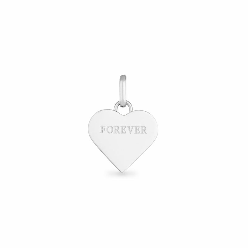 Custom Heart Calendar Necklace (Silver)