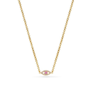 Custom Evil Eye Necklace (Gold)