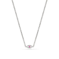 Custom Evil Eye Necklace (Silver)