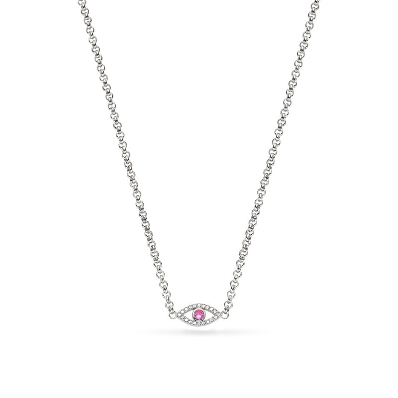 Custom Evil Eye Necklace (Silver)