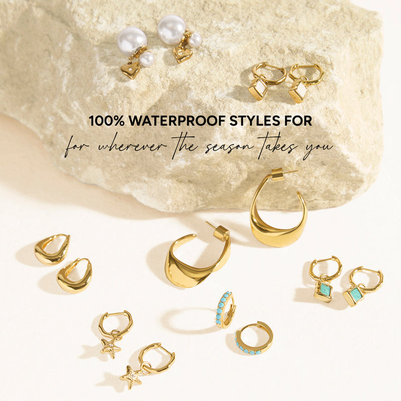 Mini Organic Hoops (Gold)