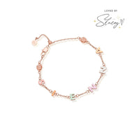 Custom Enamel Name Bracelet (Rose Gold)