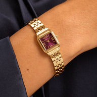 Essence 19mm Burgundy Watch (Gold)