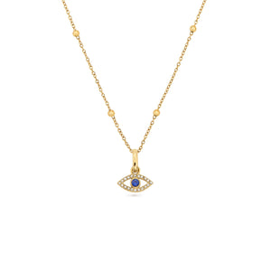 Evil Eye Necklace (Gold)