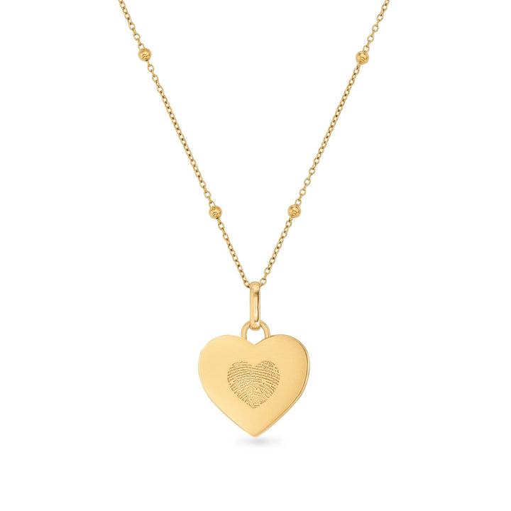 Uniquely Yours Fingerprint Heart Necklace Gift Set