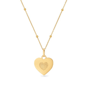 Uniquely Yours Fingerprint Heart Necklace Gift Set (US)