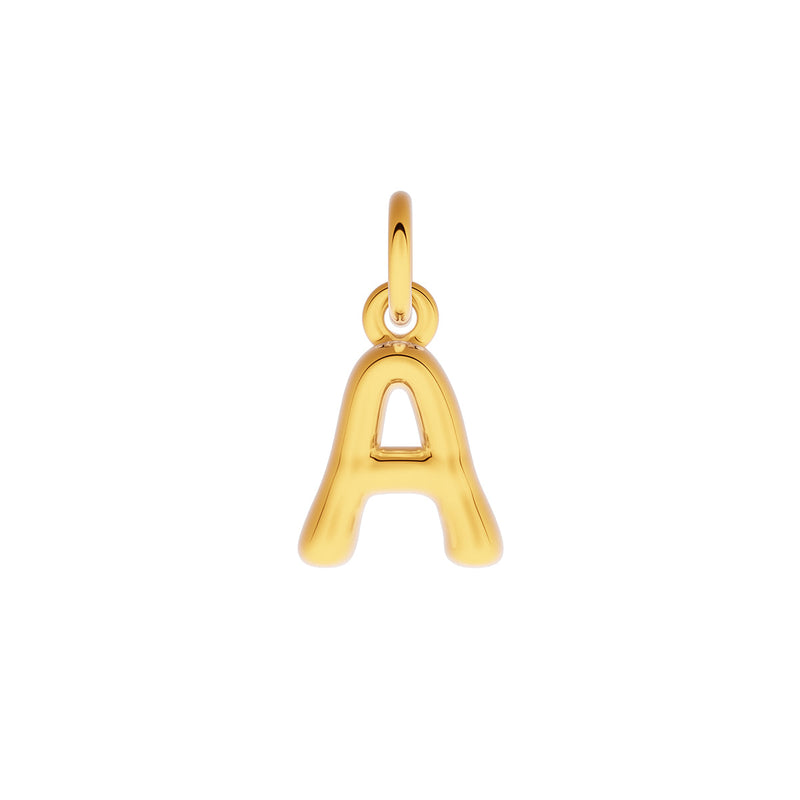 Made Mine Fine Charm - Molten Initial (Gold)