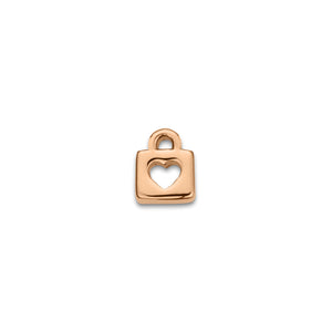 Made Mine Charms - Padlock Charm (Rose Gold)
