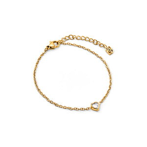 Crystal Heart Bracelet (Gold) (CS Replacement)