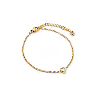 Crystal Heart Bracelet (Gold) (CS Replacement)