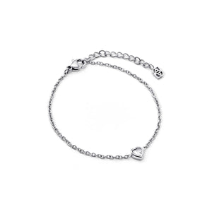 Crystal Heart Bracelet (Silver) (CS Replacement)