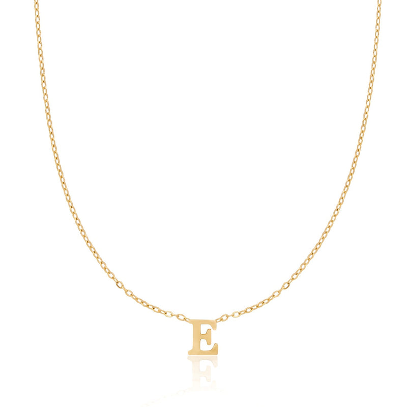 Mini Initial Necklace (Gold)
