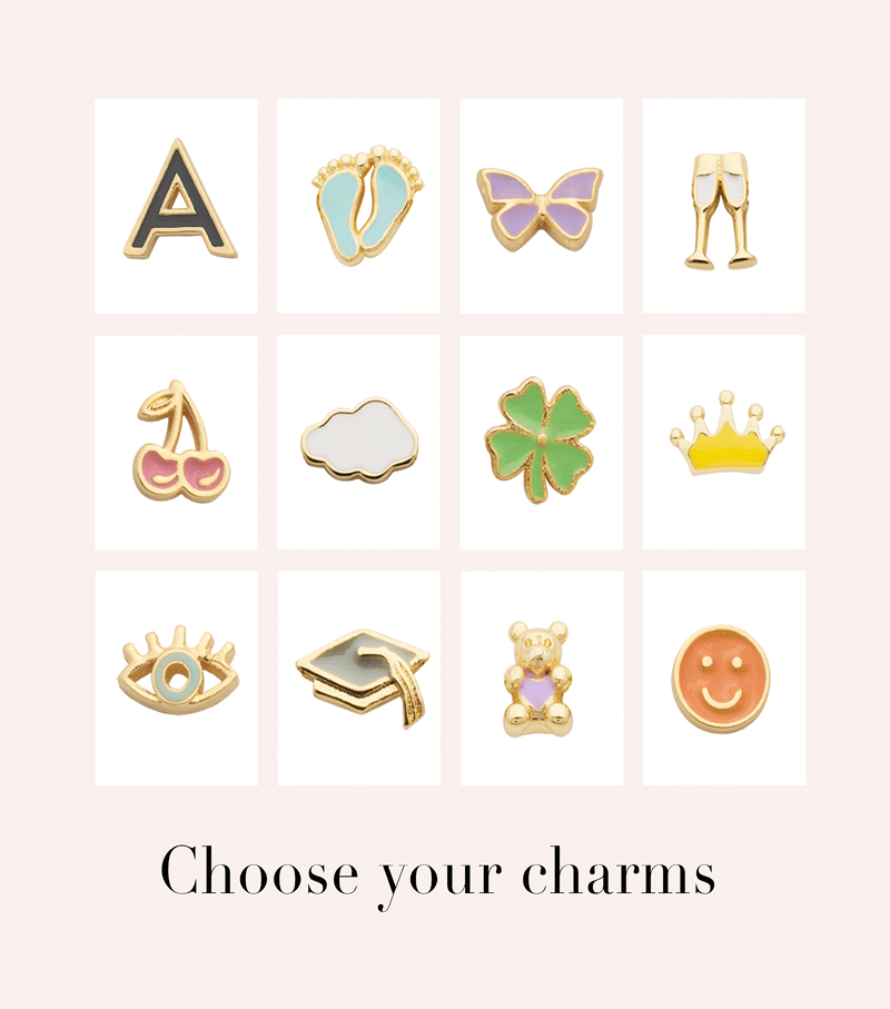 Mini Heart Birthstone Bracelet Bundle (Gold)