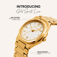 Sports Luxe Watch (Gold)