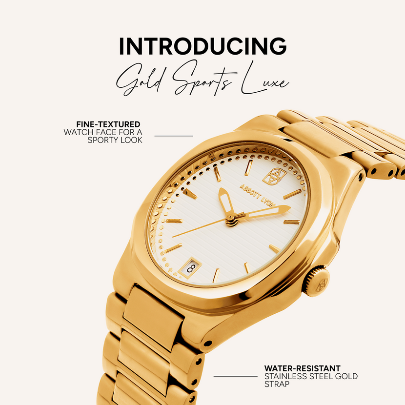 Sports Luxe Watch (Gold)