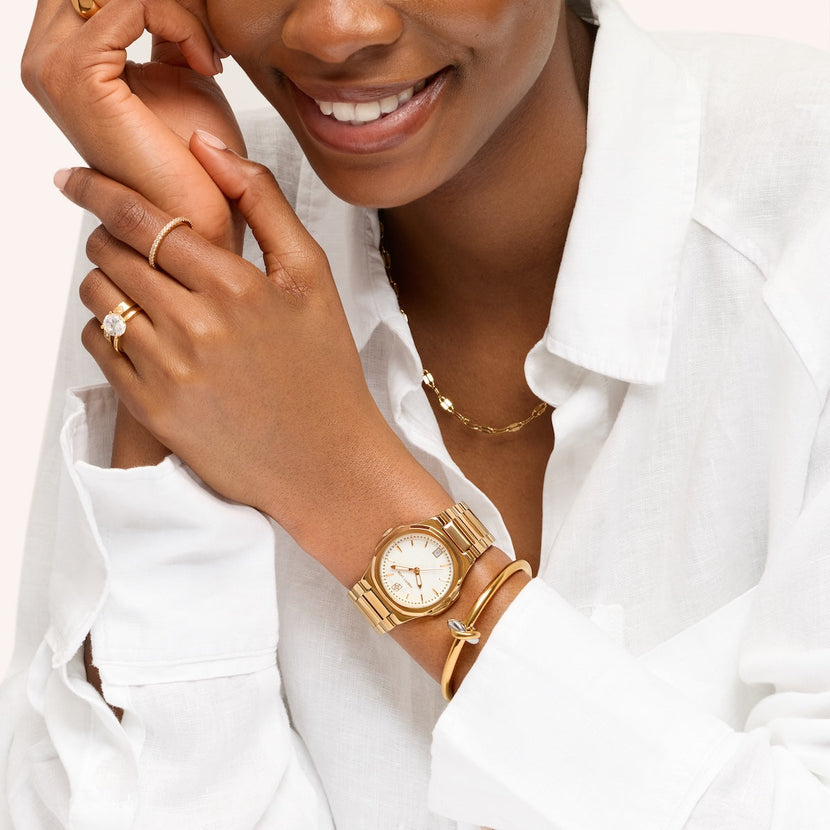 Sports Luxe Watch (Gold)