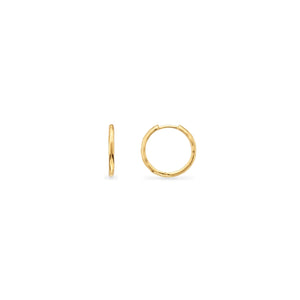 Hammered Hoop Earring (Gold)