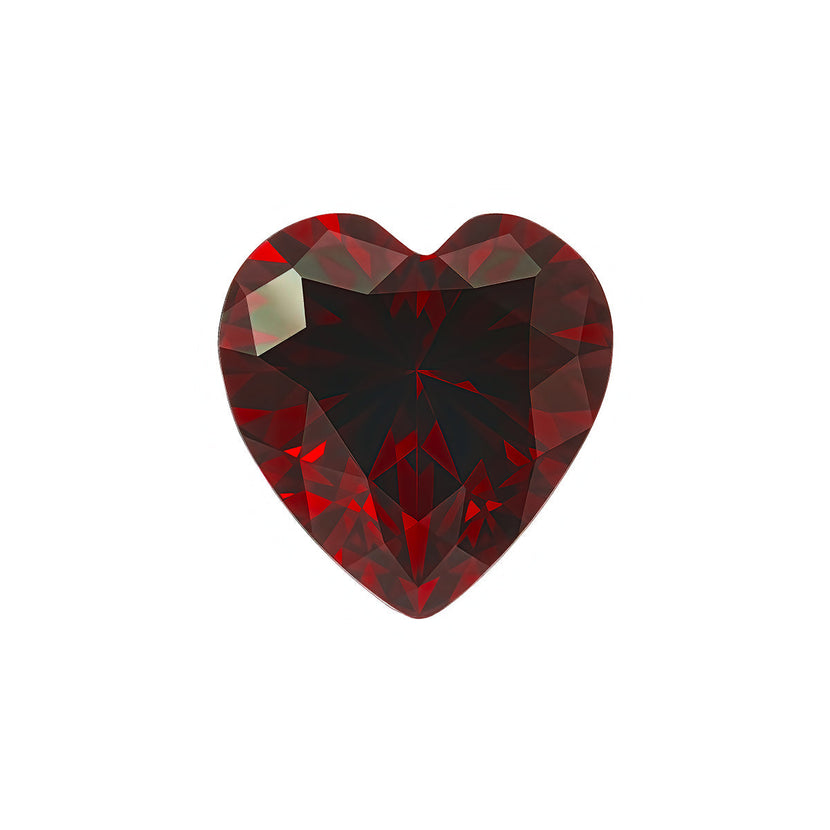 Heart Birthstone Legacy Necklace 1ct (Silver)