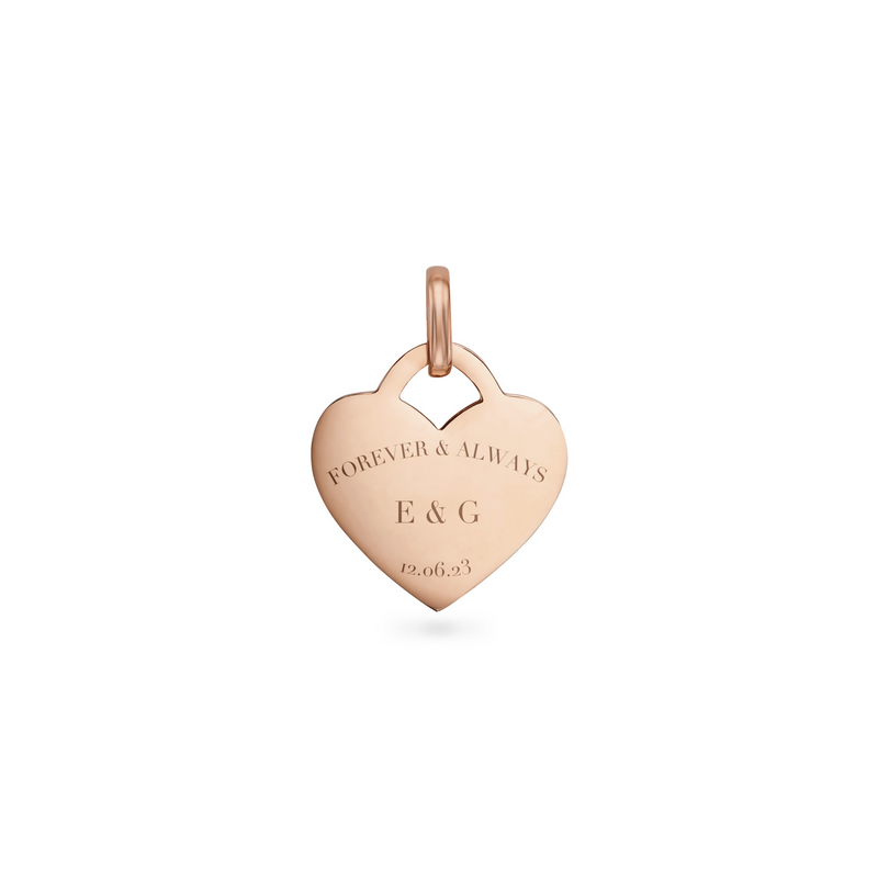 Heart Token Pendant (Rose Gold)