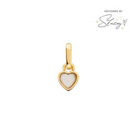 Stacey's Stories Mini Heart Birthstone Charm (Gold)