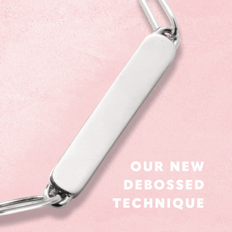 Custom Stamped Bangle (Silver)