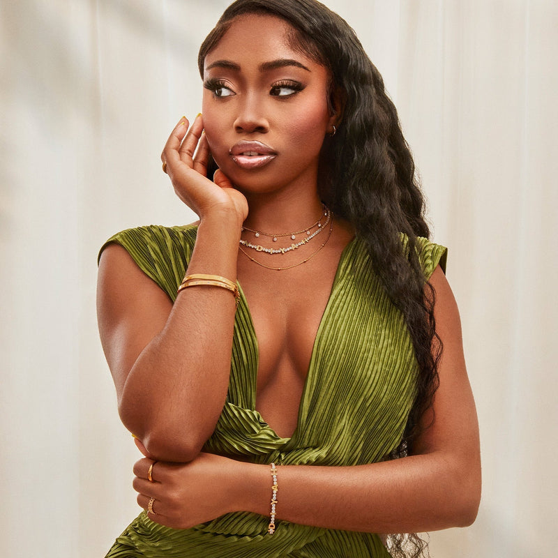 Custom Name Tennis Necklace (Gold)