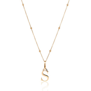 Initial Necklace (Rose Gold)