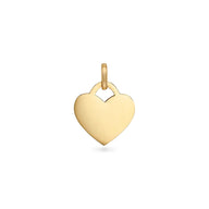 Heart Token Oval Necklace (Gold)