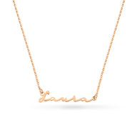 Fine Signature Name Necklace (Rose Gold)