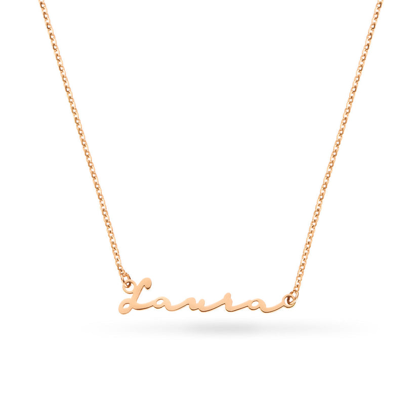 Fine Signature Name Necklace (Rose Gold)