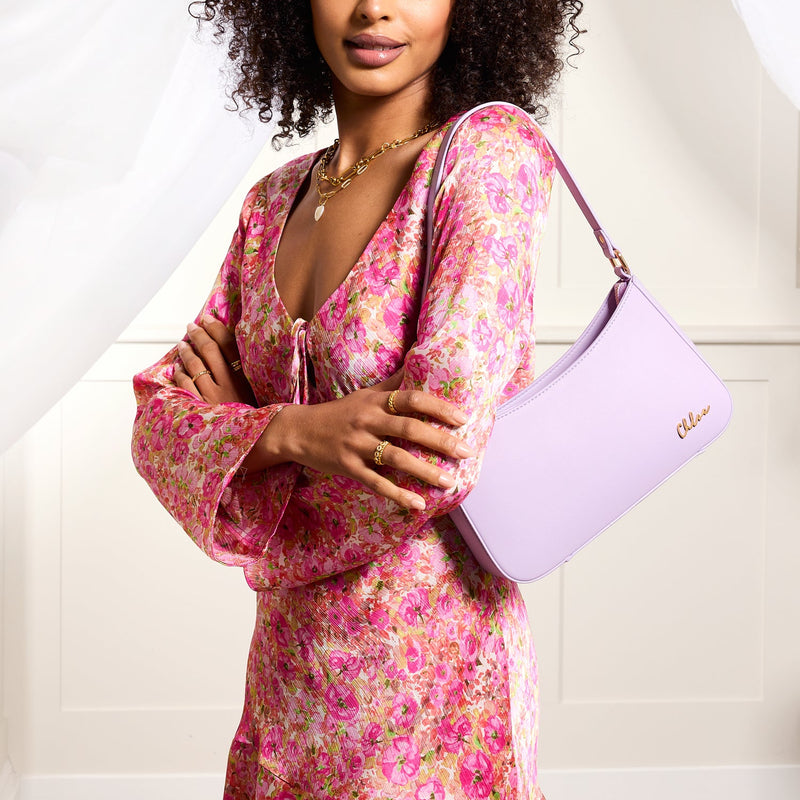 Lilac Underarm Scoop Bag