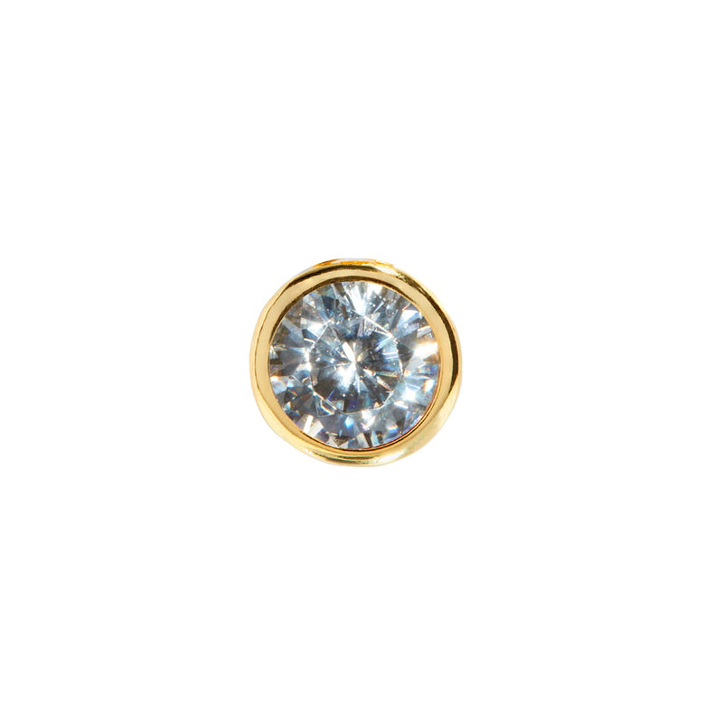 Birthstone Stud Earring (Gold)
