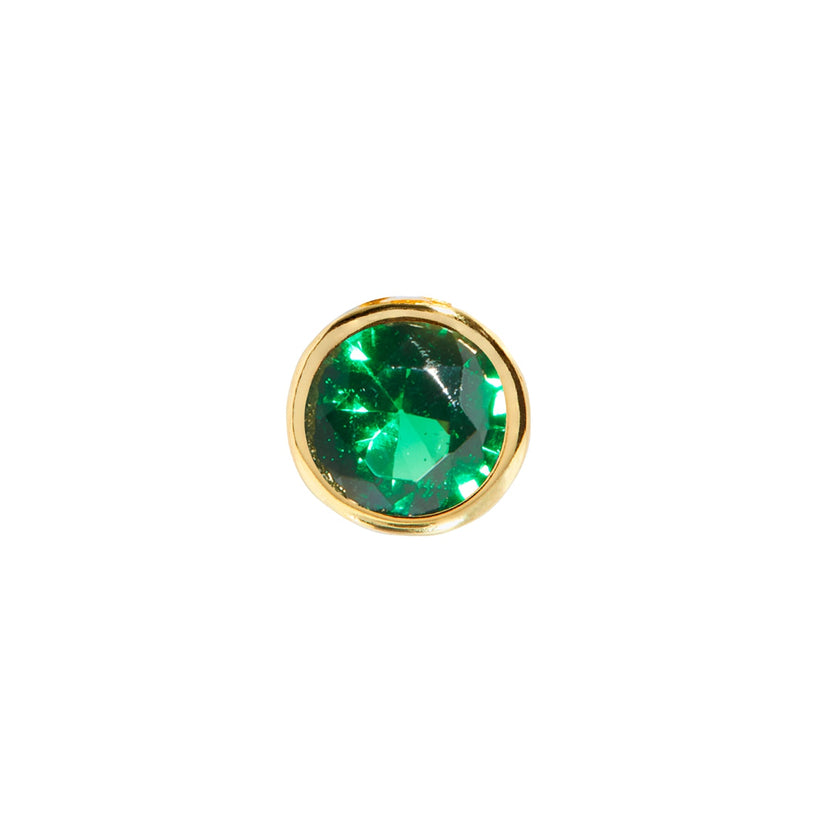 Birthstone Stud Earring (Gold)