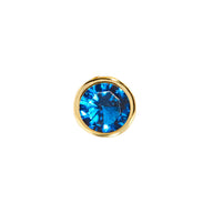 Birthstone Stud Earring (Gold)