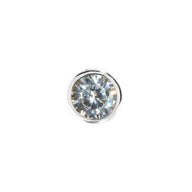 Birthstone Stud Earring (Silver)