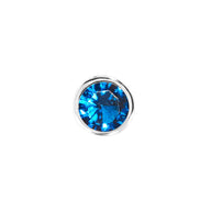 Birthstone Stud Earring (Silver)