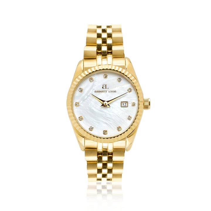 Mini Gold Pearl Link Belgravia 30 Watch