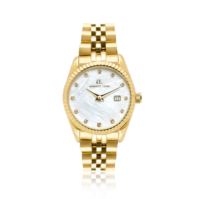 Mini Gold Pearl Link Belgravia 30 Watch