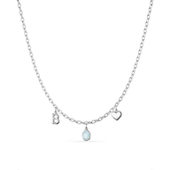 Made Mine Fine Charm Necklace (Silver)