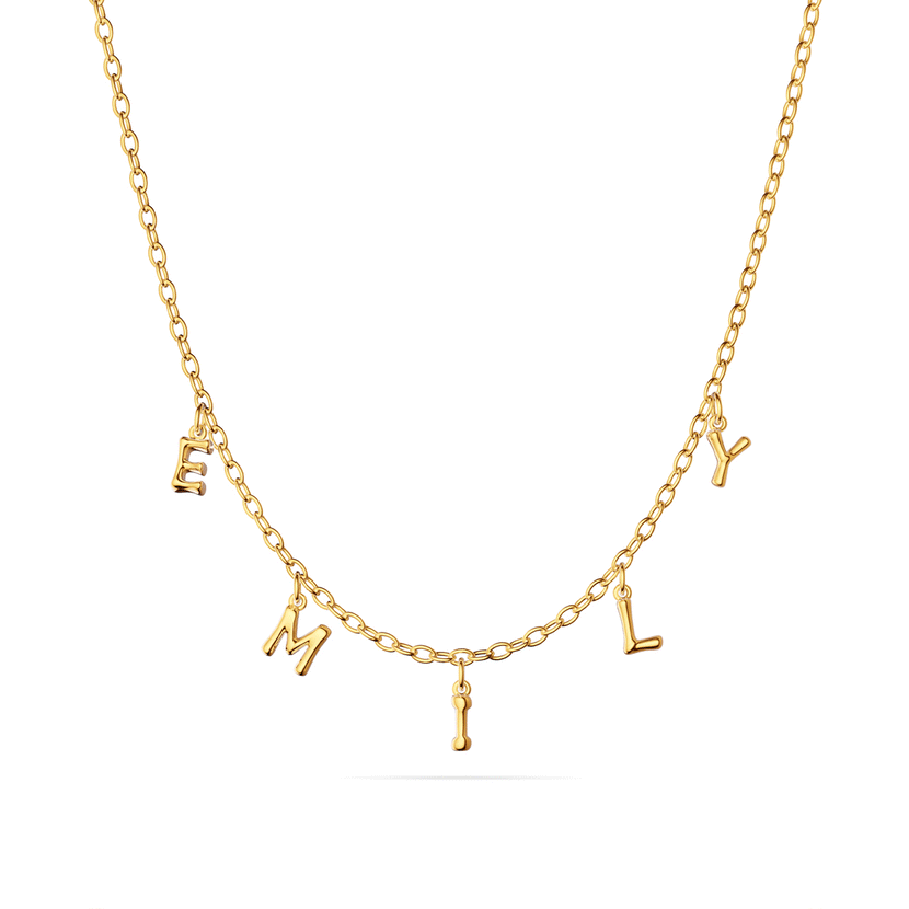 Made Mine Fine Name Necklace (Gold)