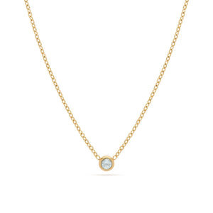 Mini Birthstone Necklace (Gold)