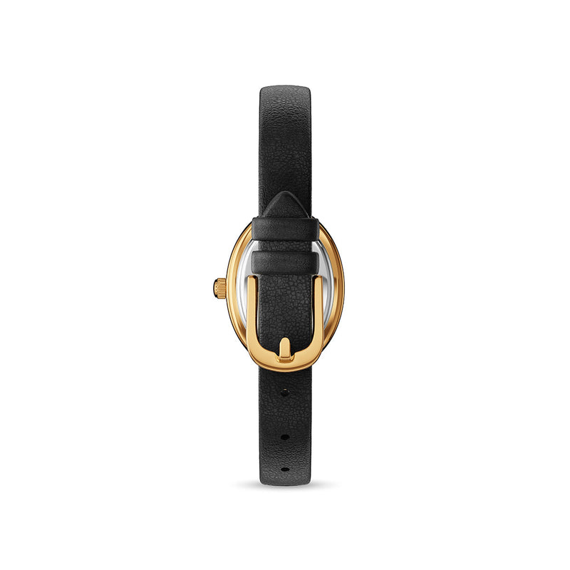 Monroe Black Leather Watch