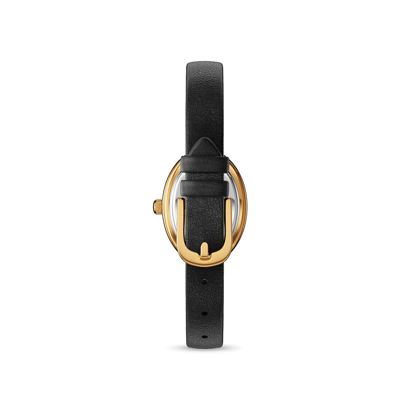 Monroe Black Leather Watch