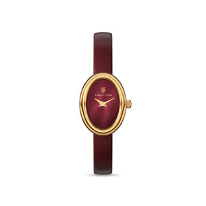 Monroe Burgundy Leather Watch