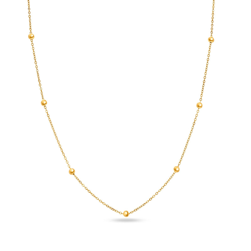 Mini & Me T-Bar Necklace Set (Gold)