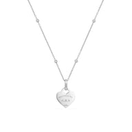 Mini Heart Token Necklace (Silver) - old