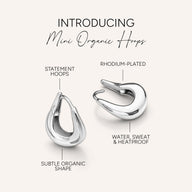 Mini Organic Hoops (Silver)